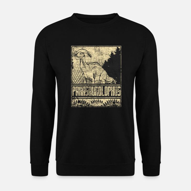 Parasaurolophus Saurier Dinosaruier Herbivore - Unisex Pullover - Schwarz