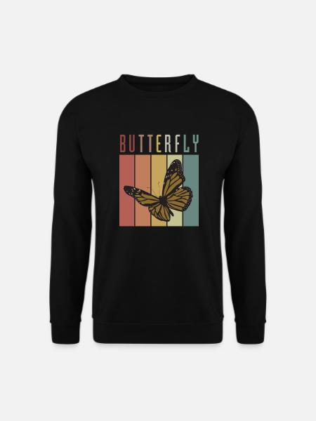 Butterfly - Unisex Pullover - Schwarz