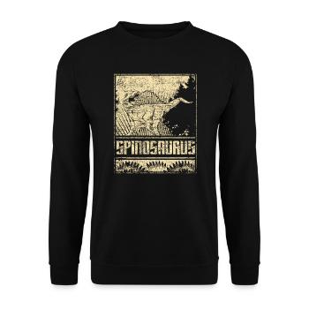Spinosaurus - Unisex Pullover - Schwarz - Vorne - Alina (178cm) & Michal (187cm)