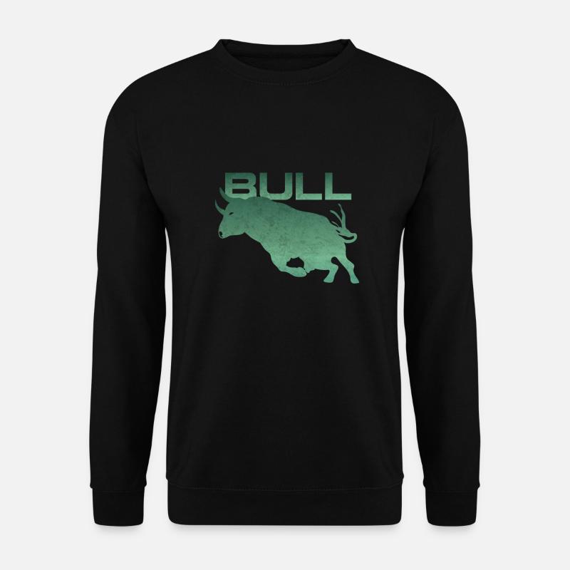 Stier Silhouette - Unisex Pullover - Schwarz