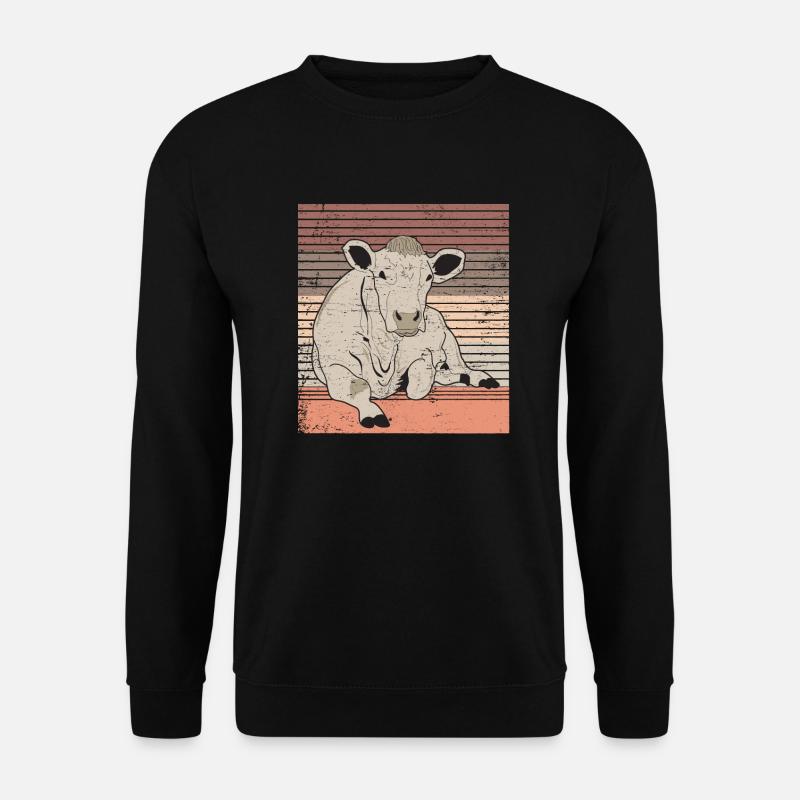 Kuh - Unisex Pullover - Schwarz