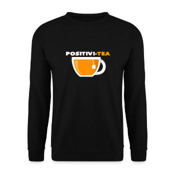 Tee - Unisex Pullover - Schwarz - Vorne - Alina (178cm) & Michal (187cm)