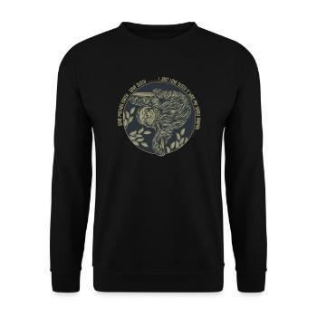 indolence - Sweat-shirt Unisexe - noir - Devant - Alina (178cm) & Michal (187cm)