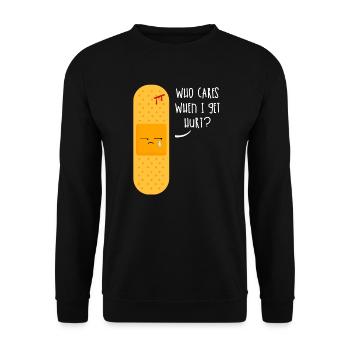 Pavement Philosophical Funny Sayings Gift - Unisex Sweatshirt - black - Front - Alina (178cm) & Michal (187cm)