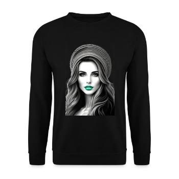 beauty femmes - Sweat-shirt Unisexe - noir - Devant - Alina (178cm) & Michal (187cm)
