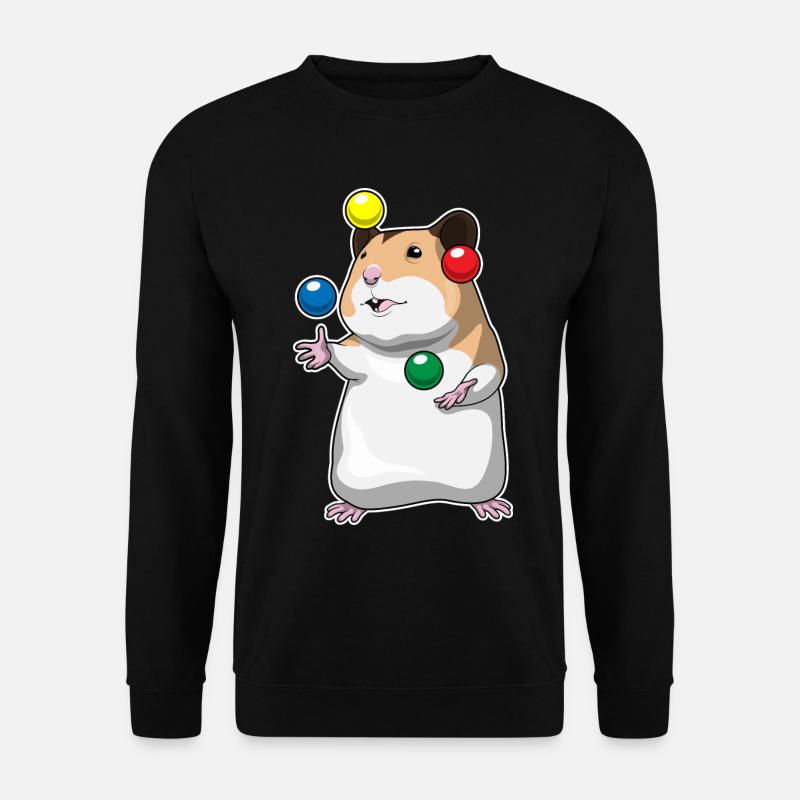 Jongleur hamster jongleur - Sweat-shirt Unisexe - noir