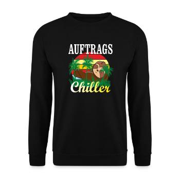 Jugendsprache Hetz mich nicht Auftragschiller - Unisex Pullover - Schwarz - Vorne - Alina (178cm) & Michal (187cm)