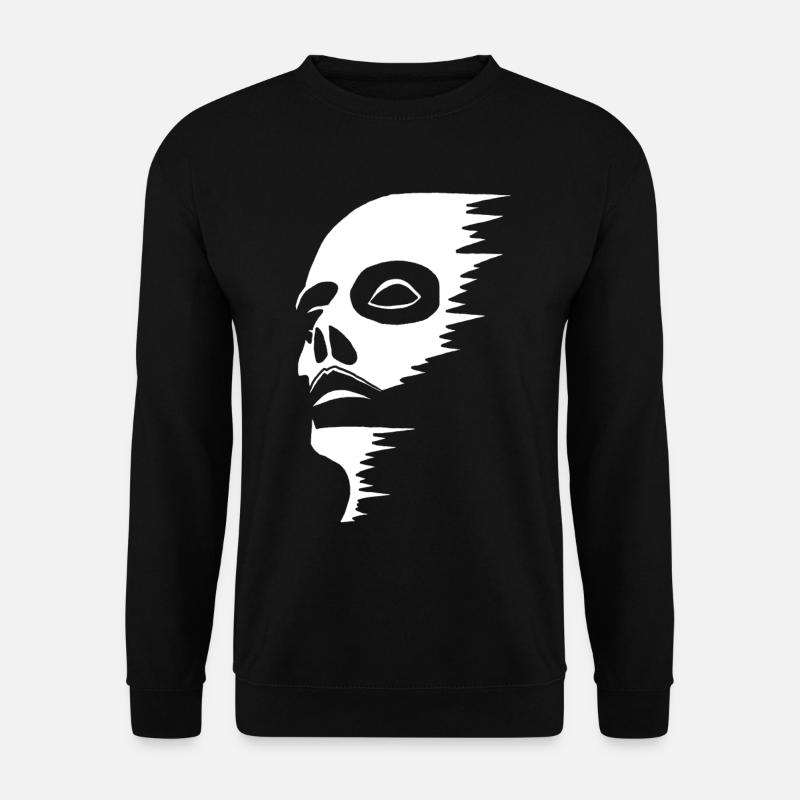 Geisterhaftes Gesicht - Unisex Pullover - Schwarz