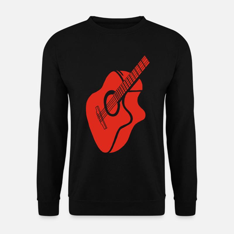 Rote Gitarre - Unisex Pullover - Schwarz