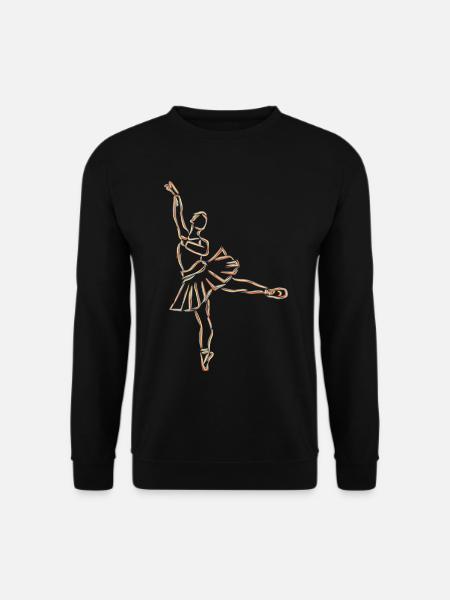 Ballet Girl Drawing - Unisex Sweatshirt - black