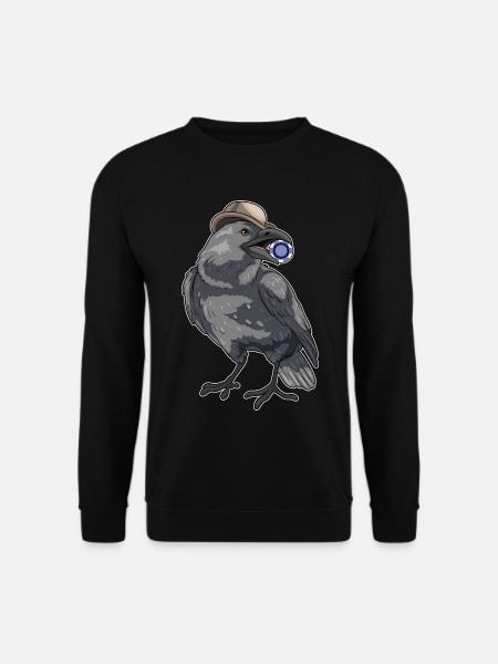 Crow Poker Poker Chips - Unisex Sweatshirt - black