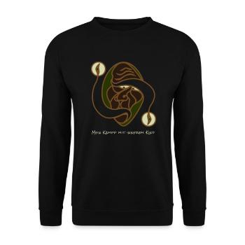 Fighting with an inner child - Unisex Sweatshirt - black - Front - Alina (178cm) & Michal (187cm)