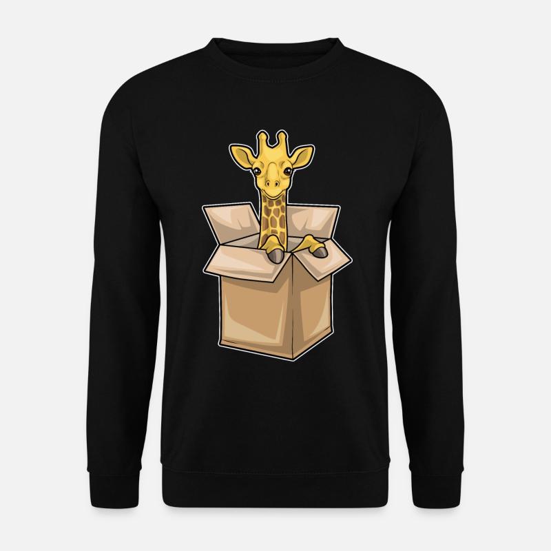 Boîte Girafe - Sweat-shirt Unisexe - noir