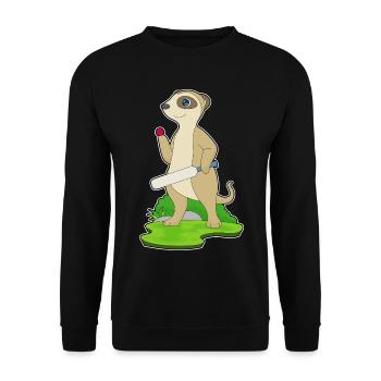 Suricate Cricket Battes de cricket - Sweat-shirt Unisexe - noir - Devant - Alina (178cm) & Michal (187cm)