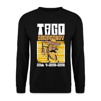 Fête de l'énergie des tacos - Sweat-shirt Unisexe - noir - Devant - Alina (178cm) & Michal (187cm)
