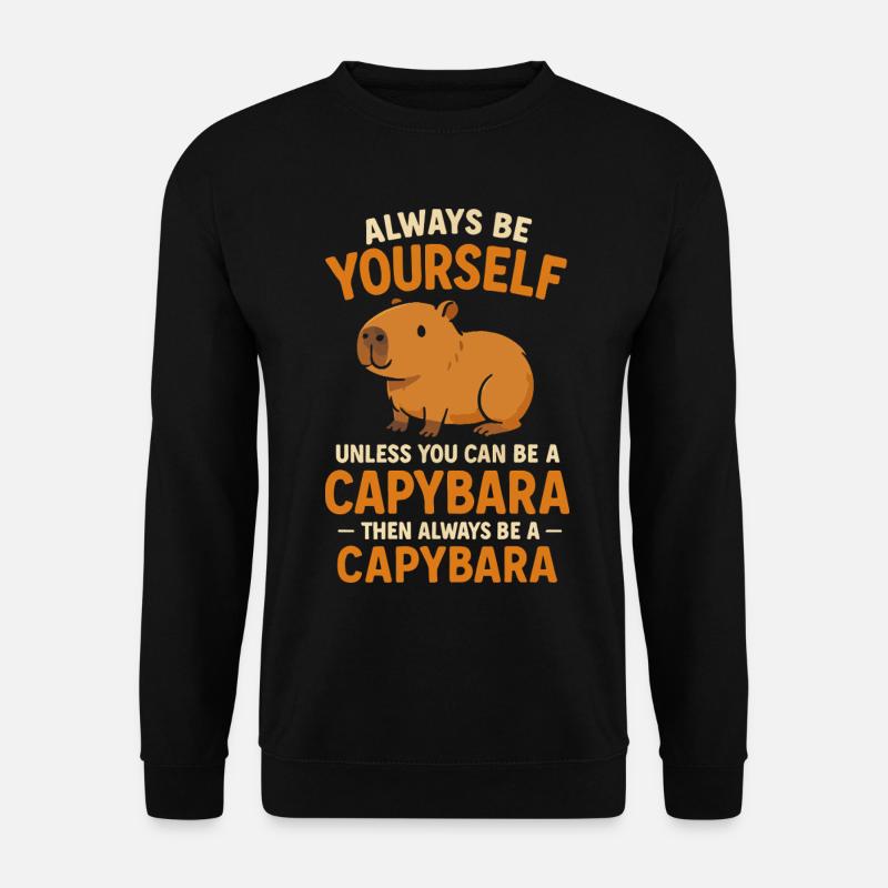 Capybara - Unisex Pullover - Schwarz