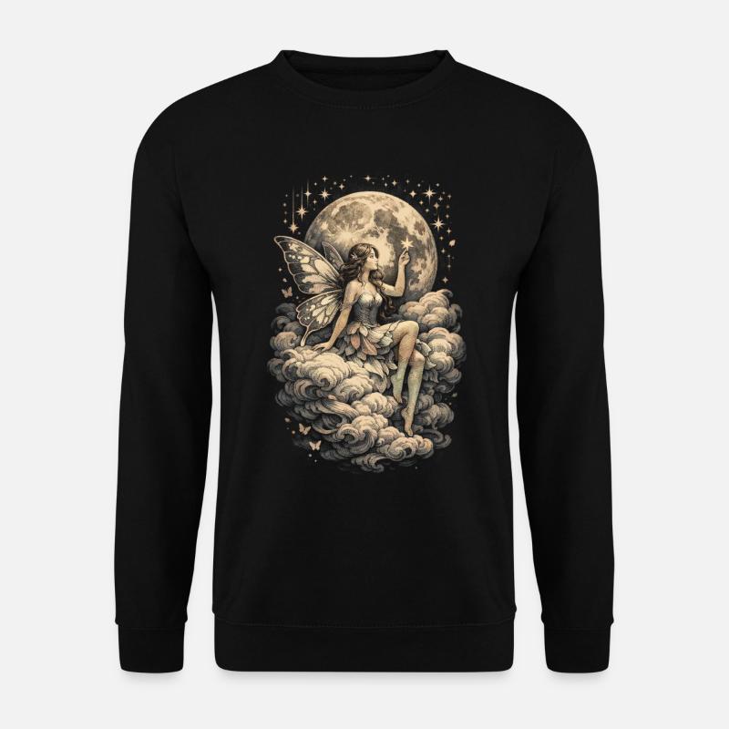 Fairycore Fee Gotisch - Unisex Pullover - Schwarz