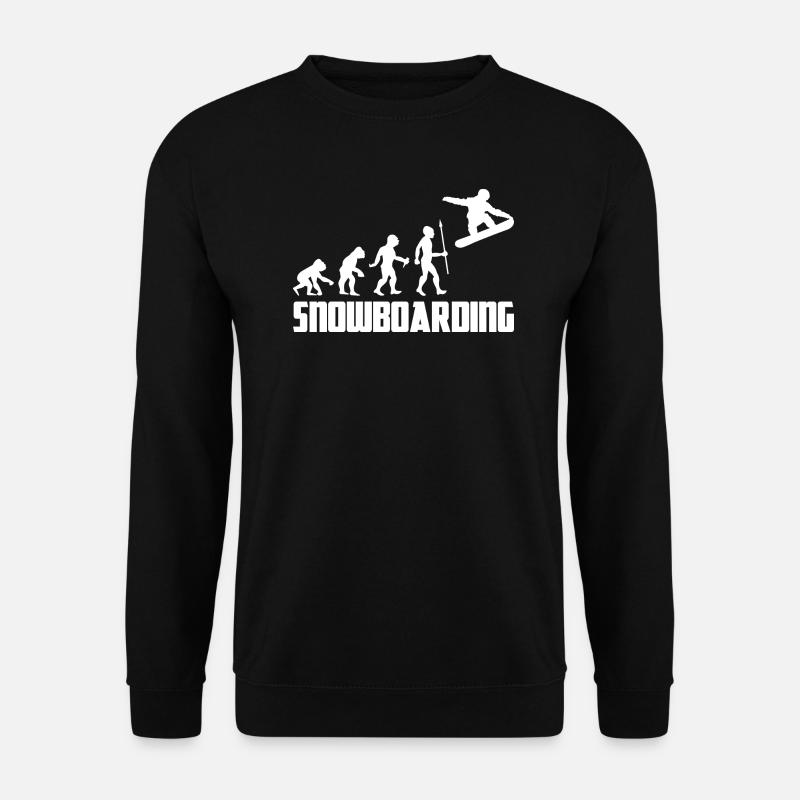 Snowboarder Snowboarder Winter Evolution Snow - Sweat-shirt Unisexe - noir