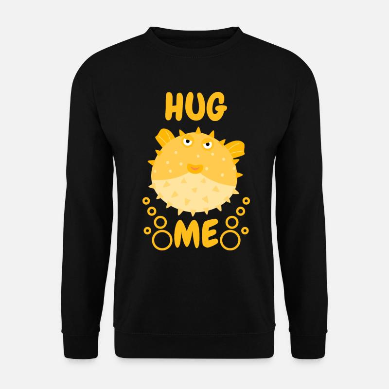 Hug Me poisson-globe - Sweat-shirt Unisexe - noir