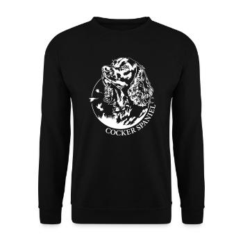 Cocker Spaniel Hunting Dogs Dog Dog Wilsigns - Unisex Sweatshirt - black - Front - Alina (178cm) & Michal (187cm)