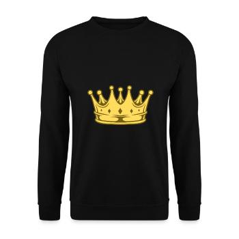 crown - Unisex Sweatshirt - black - Front - Alina (178cm) & Michal (187cm)