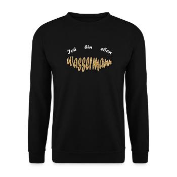 Signe astrologique Verseau - Sweat-shirt Unisexe - noir - Devant - Alina (178cm) & Michal (187cm)