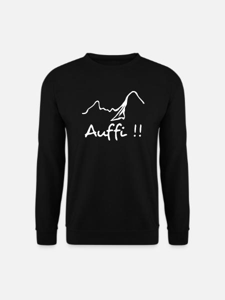 Auffi white - Unisex Sweatshirt - black