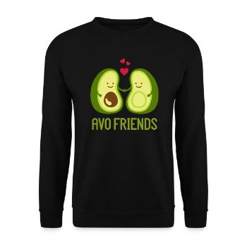 avocat - Sweat-shirt Unisexe - noir - Devant - Alina (178cm) & Michal (187cm)