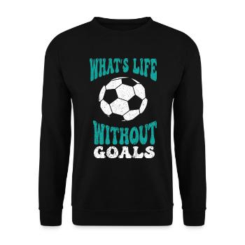 Football Footballers Football players Men's football - Unisex Sweatshirt - black - Front - Alina (178cm) & Michal (187cm)
