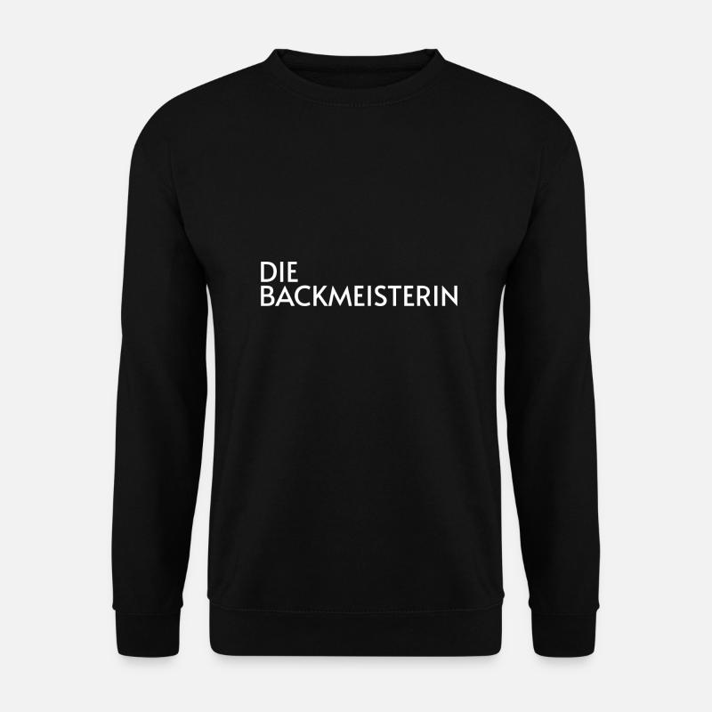 Backen Backmeister Meister Geschenkidee - Unisex Pullover - Schwarz
