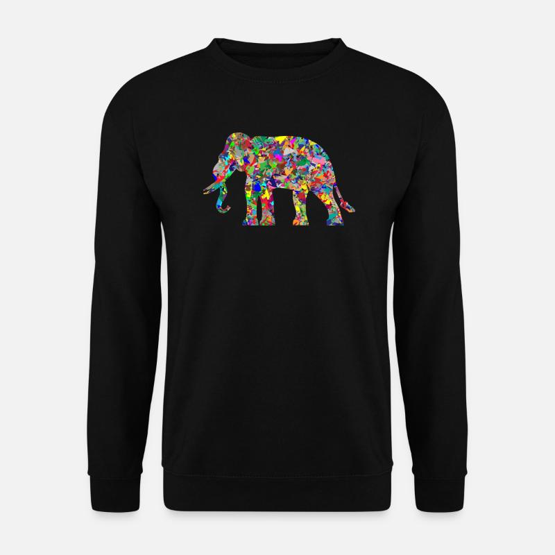 Elefant - Unisex Pullover - Schwarz