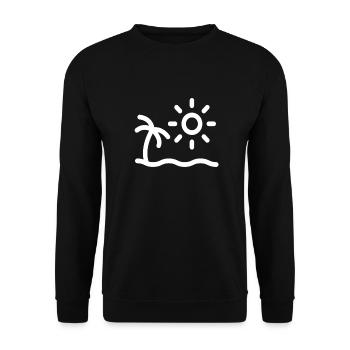 Ripe for island vacation trip travel - Unisex Sweatshirt - black - Front - Alina (178cm) & Michal (187cm)