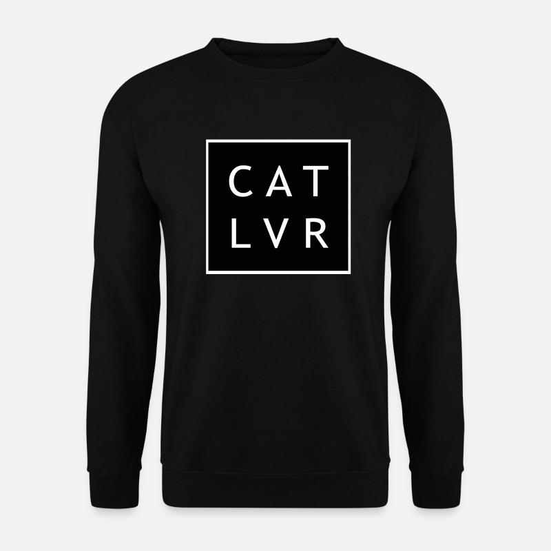 CAT LVR chat amant chat cadeau miaou - Sweat-shirt Unisexe - noir