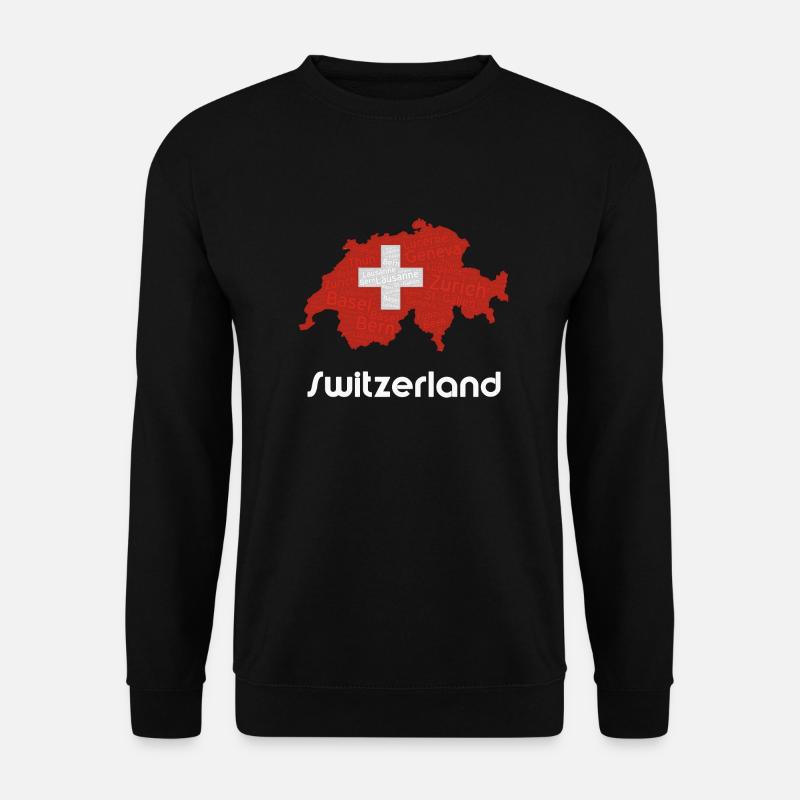 switzerland - Unisex Sweatshirt - black