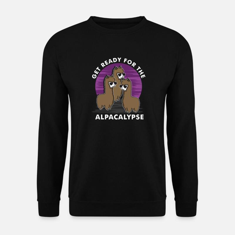 Préparez-vous pour l'alpakalypse - Sweat-shirt Unisexe - noir