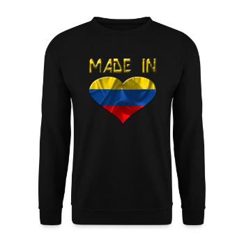Colombia - Unisex Sweatshirt - black - Front - Alina (178cm) & Michal (187cm)