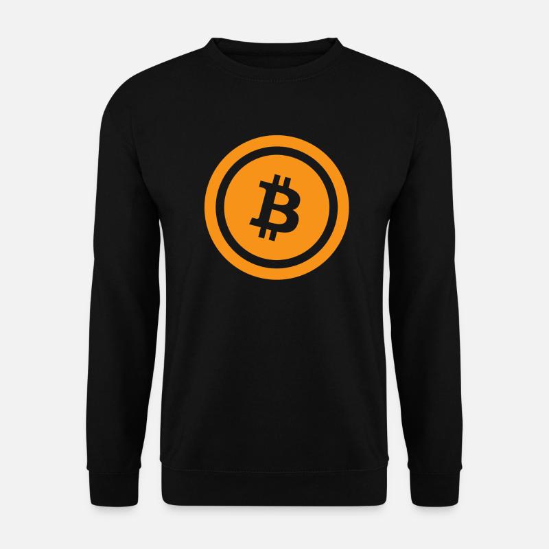 Bitcoin logo shirt gift - Unisex Sweatshirt - black