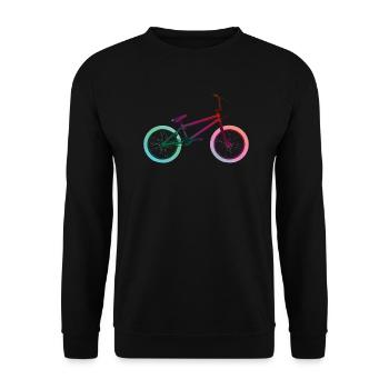 Rainbow BMX - Unisex Sweatshirt - black - Front - Alina (178cm) & Michal (187cm)