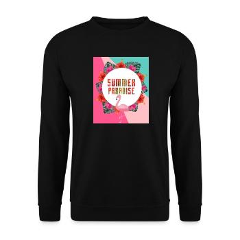 Paradis d'été - Sweat-shirt Unisexe - noir - Devant - Alina (178cm) & Michal (187cm)