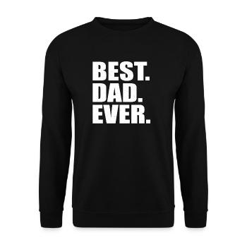 Papa Vater Vatertag - Unisex Pullover - Schwarz - Vorne - Alina (178cm) & Michal (187cm)