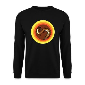 scolopendre vénéneux et mille-pattes - Sweat-shirt Unisexe - noir - Devant - Alina (178cm) & Michal (187cm)