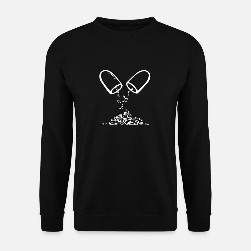 Music pill notes - Unisex Sweatshirt - black