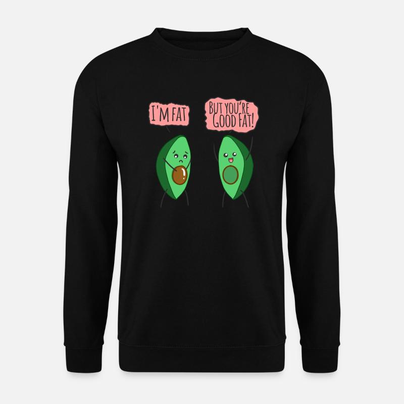 Avocado - Unisex Pullover - Schwarz