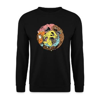 Monsterclub - Unisex Pullover - Schwarz - Vorne - Alina (178cm) & Michal (187cm)
