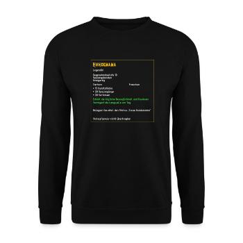 Legendäre Hundemama Legendär Frauchen Tiere Frau - Unisex Pullover - Schwarz - Vorne - Alina (178cm) & Michal (187cm)