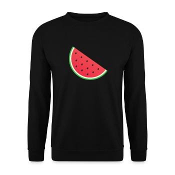 melon d'eau - Sweat-shirt Unisexe - noir - Devant - Alina (178cm) & Michal (187cm)