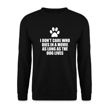 Dog dog énonciations drôles - Sweat-shirt Unisexe - noir - Devant - Alina (178cm) & Michal (187cm)