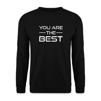 Best - Unisex Sweatshirt - black - Front - Alina (178cm) & Michal (187cm)