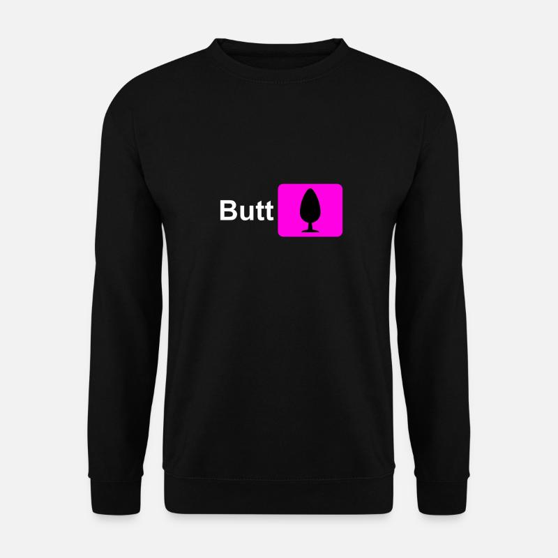 Butt Plug Icon Pink - Unisex Sweatshirt - black