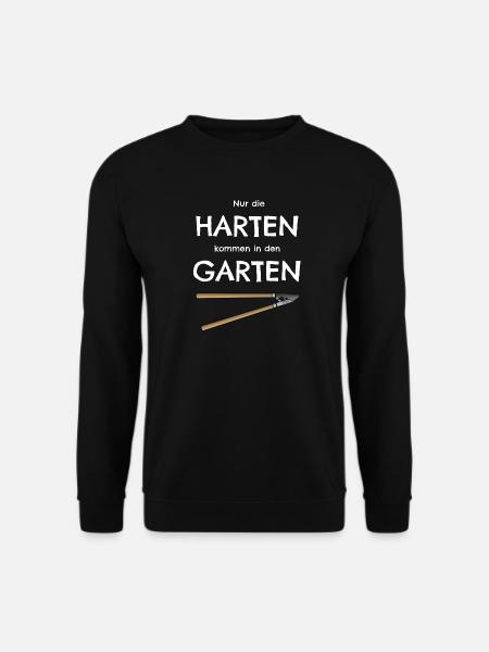 Gartenarbeit Heckenschere Garten Spruch - Unisex Pullover - Schwarz